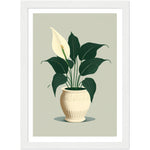 Load image into Gallery viewer, Tranquil Vase Peace Lily Plant Wall Art Print