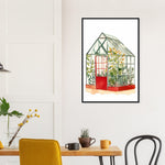 Load image into Gallery viewer, Enchanted Garden Glasshouse Wall Art Print