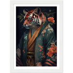 Load image into Gallery viewer, Tiger in Kimono Wall Art Print