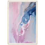 Load image into Gallery viewer, Whispering Pink and Blue Fluid Painting Wall Art Print
