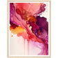 Nature's Analogous Symphony - Fuchsia Watercolour Wall Art Print