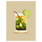 Cool Caipirinha Cocktail Drink Wall Art Print