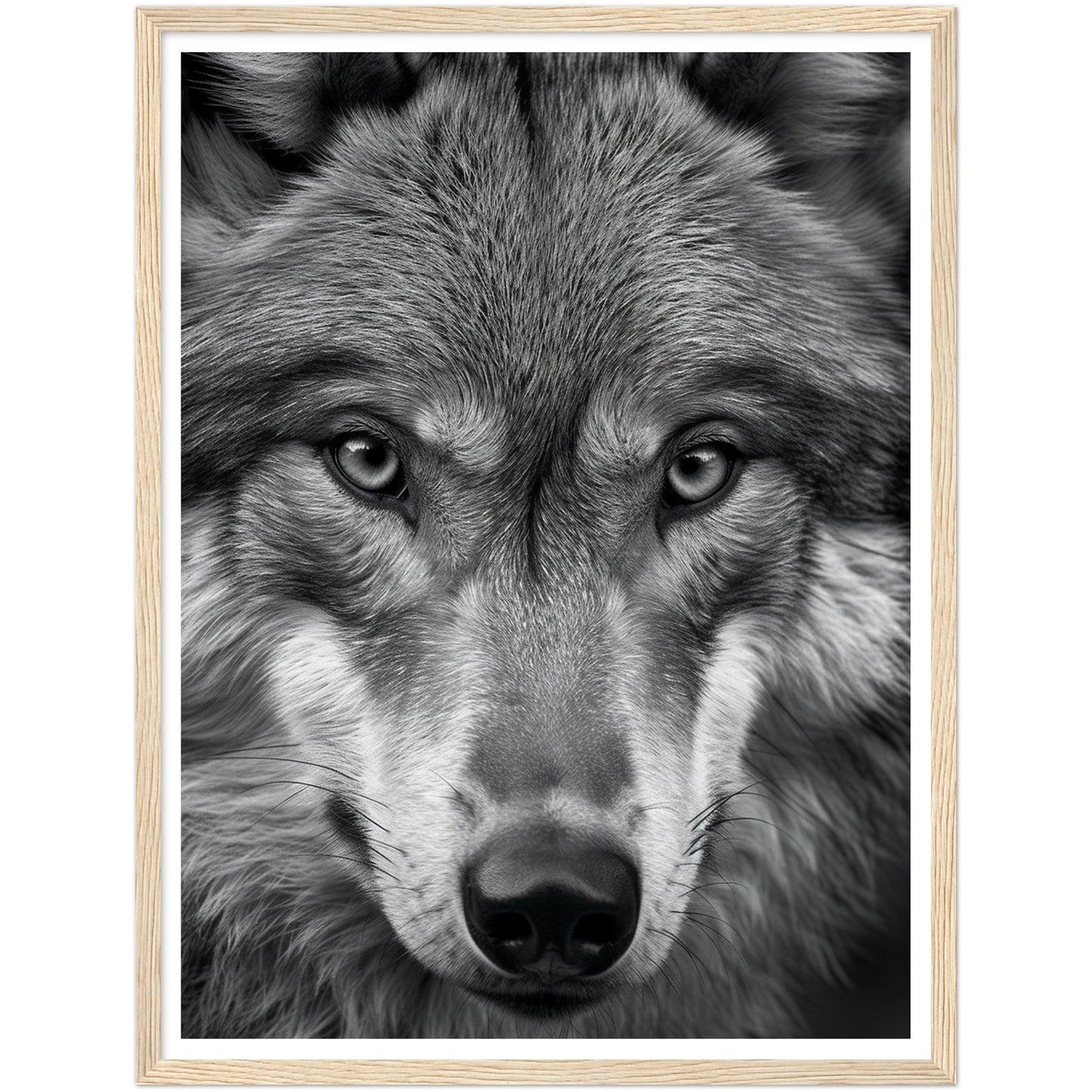 Wild Gaze: Wolf Photograph Wall Art Print