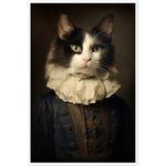 Load image into Gallery viewer, Vintage Tudor-Era Ragdoll Cat Portraiture Wall Art Print