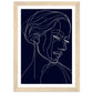 Graceful Contours - Minimalist Woman Portrait Wall Art Print