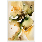 Load image into Gallery viewer, Nature&#39;s Analogous Symphony - Olive &amp; Orange Watercolours Wall Art Print