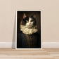 Vintage Tudor-Era Ragdoll Cat Portraiture Wall Art Print