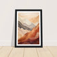 Tranquil Earthly Abstract Mountain Ranges Wall Art Print