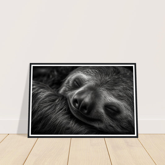 Sleeping Sloth Photograph Wall Art Print