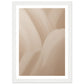 Gentle Rake Textures On Blushing Plaster Wall Art Print