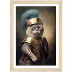 Load image into Gallery viewer, Roman Soldier Cat Wall Art Print
