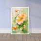 Soft Earthy Close-Up Marigold Flower Wall Art Print