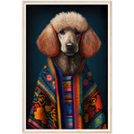 Load image into Gallery viewer, Poodle in Dashiki Illustration Wall Art Print