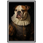 Vintage Tudor-Era Bulldog Portrait Wall Art Print