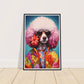 Groovy Dog Hippy Poodle in Flower Power Jacket Wall Art Print