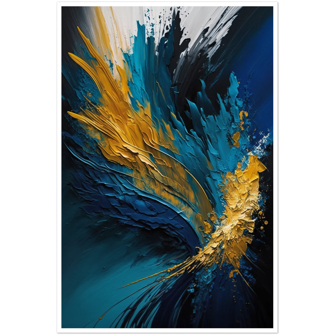 Nature's Bold Emotion Abstract Painting Wall Art Print