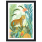 Playful Jungle Leopard Wall Art Print