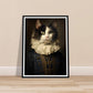 Vintage Tudor-Era Ragdoll Cat Portraiture Wall Art Print