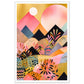 Lush Pink Zig Zag Mountain Peaks Wall Art Print