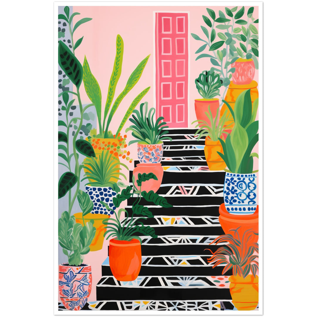 Quirky Vibrant Potted Plants