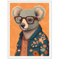 Trendy Koala Illustration Wall Art Print