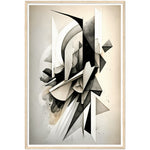 Load image into Gallery viewer, Modern Abstract Black and White Shapes Wall Art Print