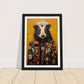 Groovy Hippy Skunk in Flower Power Jacket Wall Art Print