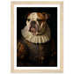 Vintage Tudor-Era Bulldog Portrait Wall Art Print