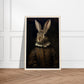 Vintage Tudor Rabbit Portraiture Wall Art Print