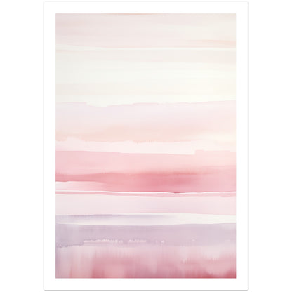 Minimalist Light Pink Blush Abstract Wall Art Print