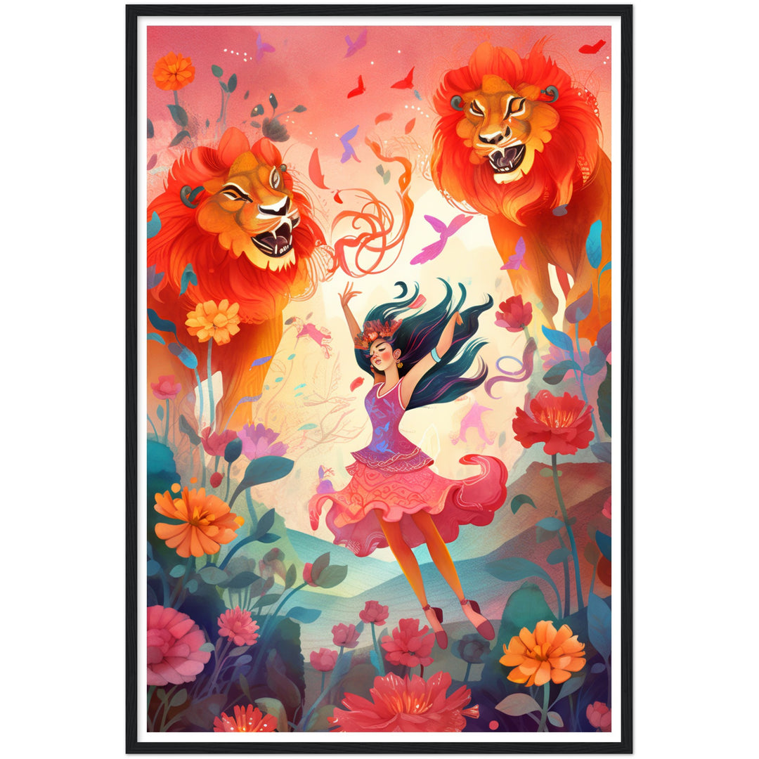 Wildflower Dance - Lion Edition Wall Art Print