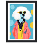 Load image into Gallery viewer, Cool Canine Poodle Illustration Wall Art Print
