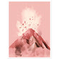 Blushing Pink Volcano Eruption Minimalist Wall Art Print