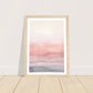 Minimalist Light Pink Tranquil Horizon Wall Art Print