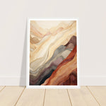 Load image into Gallery viewer, Earthly Abstract Mountain Range Wall Art Print