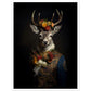 Regency Stag Art Print - Floral Stag