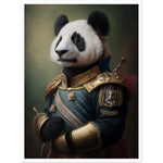 Load image into Gallery viewer, Panda Army General Portraiture Wall Art Print