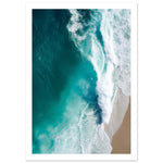 Load image into Gallery viewer, Blue Surge - Aerial Photograph of Ocean Waves Wall Art Print