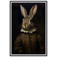 Vintage Tudor Rabbit Portraiture Wall Art Print