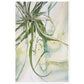 Swirling Green and Gold Spider Plant Wall Art Print