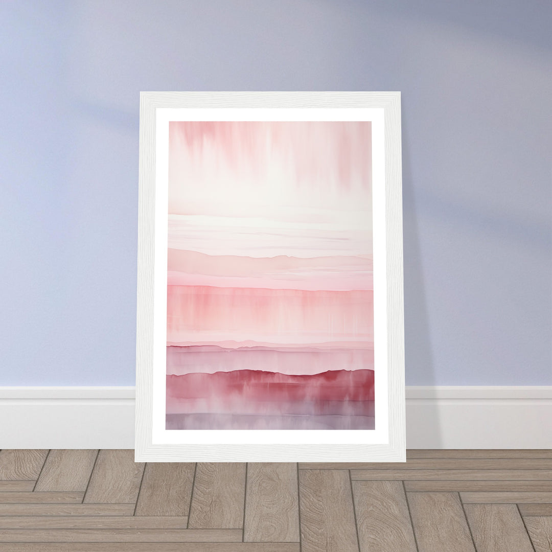 Minimalist Light Pink Abstract Wall Art Print