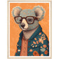 Trendy Koala Illustration Wall Art Print