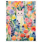 Whimsical Flower Garden Cats Wall Art Print