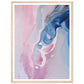 Whispering Pink and Blue Fluid Painting Wall Art Print