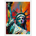 Load image into Gallery viewer, Statue of Liberty Vibrant Abstract Painting Wall Art Print