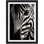 Load image into Gallery viewer, Close-up Zebra Photograph Wall Art Print