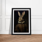 Vintage Tudor Rabbit Portraiture Wall Art Print