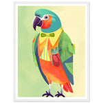 Load image into Gallery viewer, Feathered Parrot Vibrant Wall Art Print