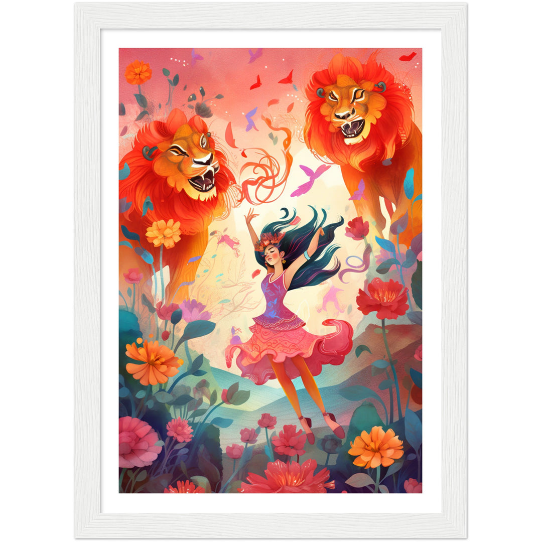 Wildflower Dance - Lion Edition Wall Art Print