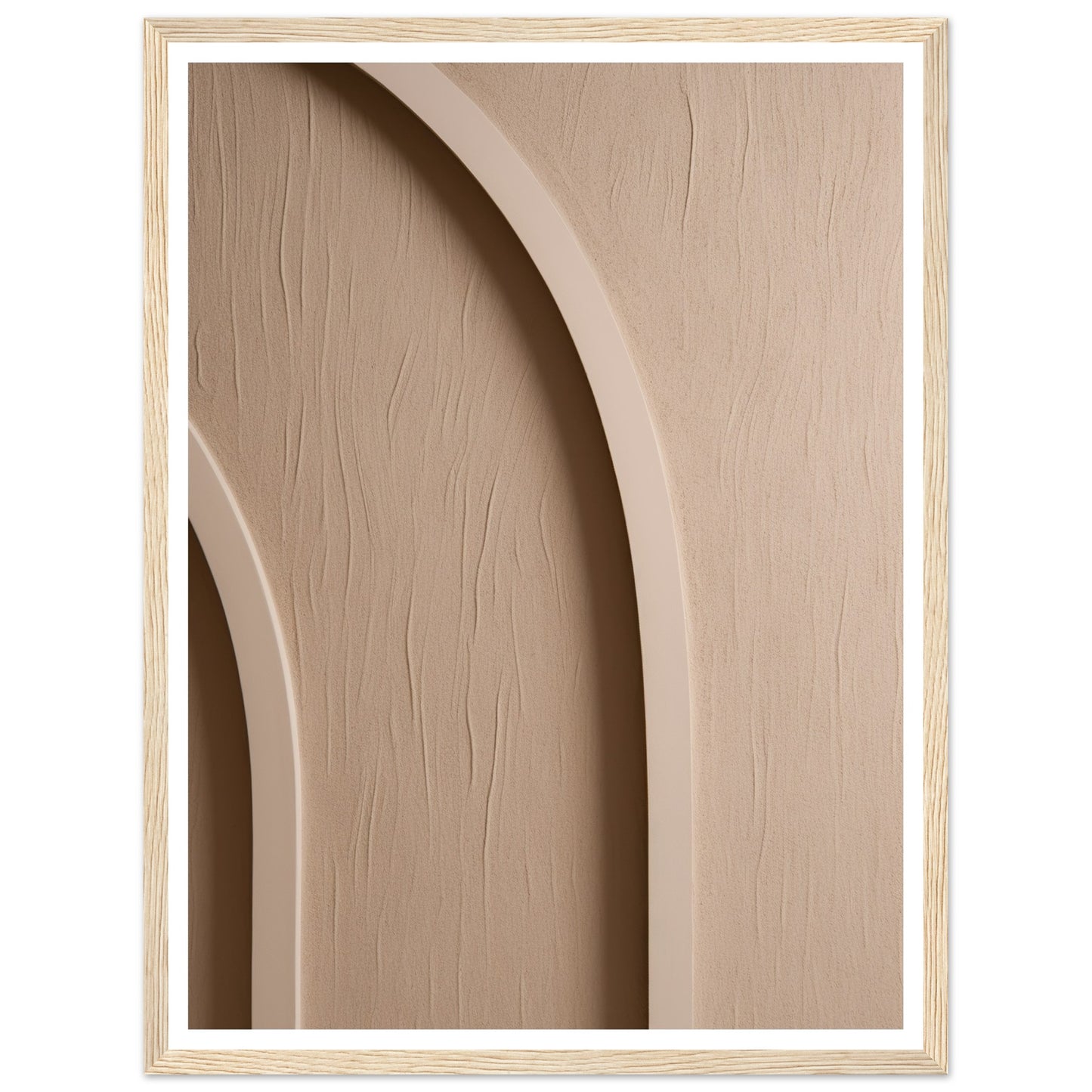 Neutral Sculpted Arch Patterns Wall Art Print